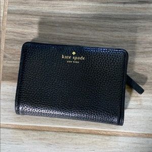 Black Leather Kate Spade Wallet